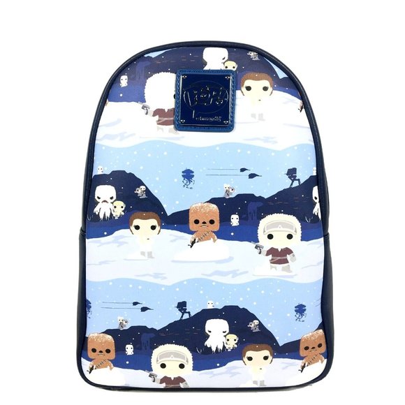 Loungefly Star Wars Hans Solo Princess Leia On Hoth Mini Backpack Exclusive main image 8
